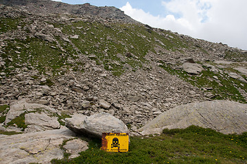 Image showing Hiking in Alps