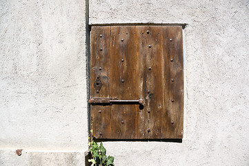 Image showing Old windows and doors