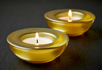 Image showing burning candles