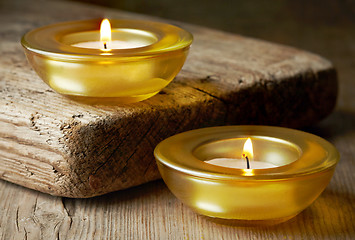 Image showing burning candles