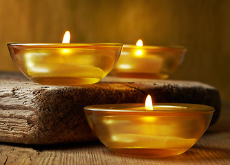 Image showing burning candles