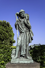 Image showing Statue of the Good Sheperd.