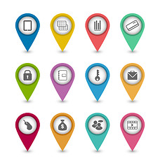 Image showing Set business pictogram icons for design your website