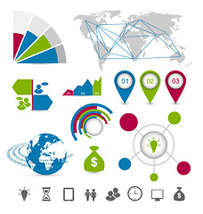 Image showing Infographic design elements ideal to display for your informatio