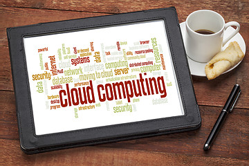 Image showing cloud computing word cloud