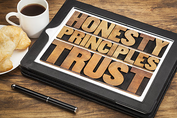 Image showing honesty, principles and trust