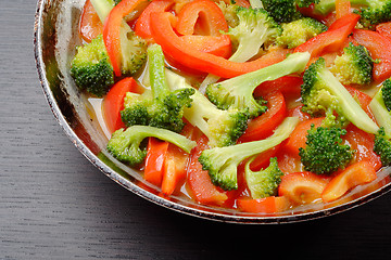 Image showing cooking vegetables