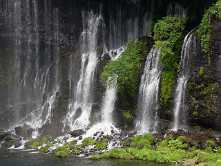 Image showing japanese waterfall Shiraito