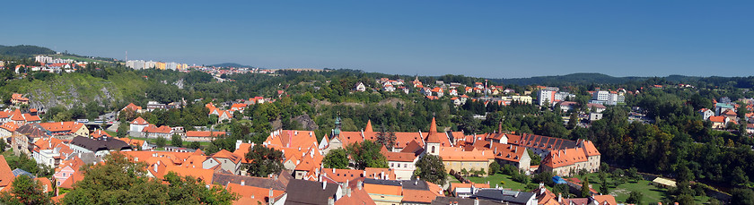 Image showing Panoramic view of  Cesky Krumlov