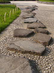 Image showing japanese stone way