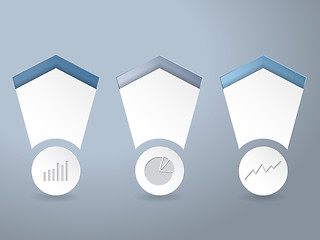 Image showing Infographics set with chart elements 