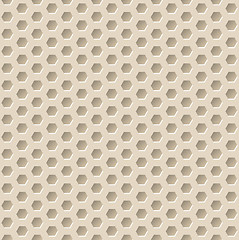 Image showing Hexagon seamless pattern with 3d effect