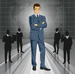 Image showing Vector Businessman In Suit