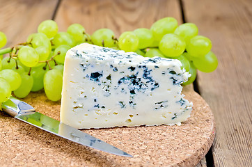 Image showing Cheese with fungus on board