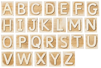 Image showing Wooden alphabet