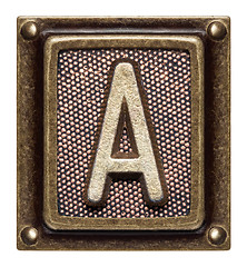 Image showing Button alphabet