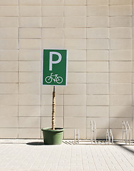 Image showing Bicycle parking