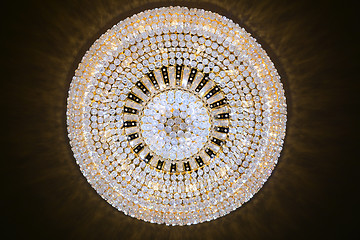 Image showing Contemporary glass chandelier 