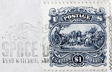 Image showing One Dollar US Stamp