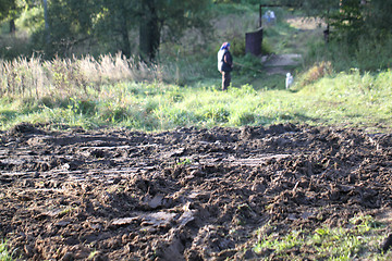 Image showing The roads in the Russian village