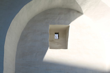 Image showing The window in the wall of the fortress
