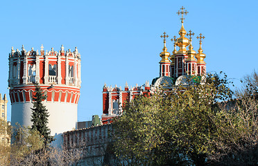 Image showing Church and Tower of the Novodevichy Convent