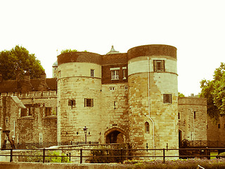 Image showing Retro looking Tower of London