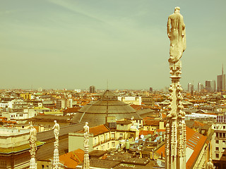 Image showing Retro looking Milan, Italy