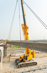 Image showing process of bridge construction