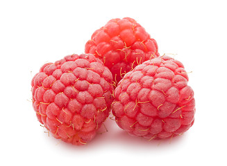 Image showing Fresh raspberries