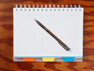 Image showing Open notebook