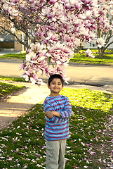 Image showing Enjoying the spring