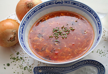 Image showing sauer scharf suppe