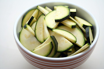 Image showing Zucchinis