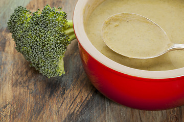 Image showing broccoli cream soup