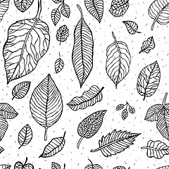 Image showing Leaves.  Seamless background
