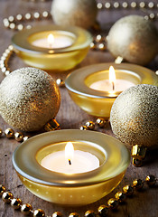 Image showing burning candles