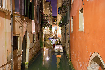 Image showing Venice at night