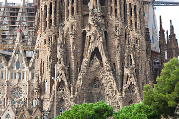 Image showing Sagrada Familia in Barcelona