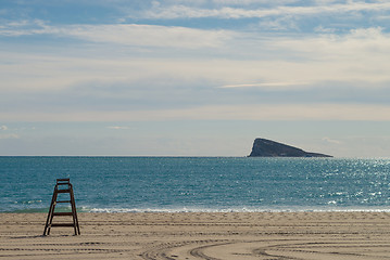 Image showing Benidorm beach and island