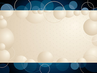 Image showing Abstract bubble background design 