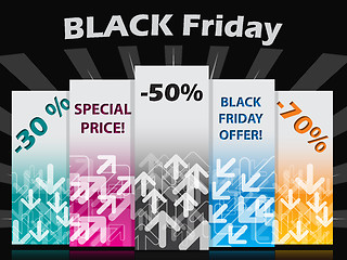 Image showing Black friday label set