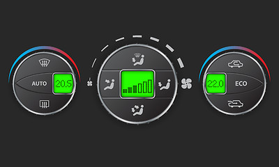 Image showing Digital air condition set