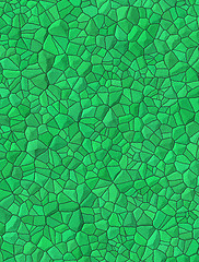 Image showing Green bricks abstract seamless pattern