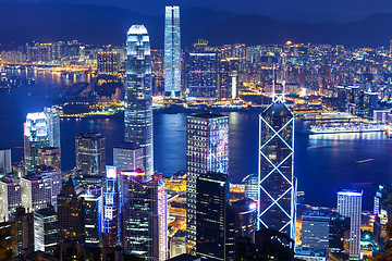 Image showing Hong Kong at night