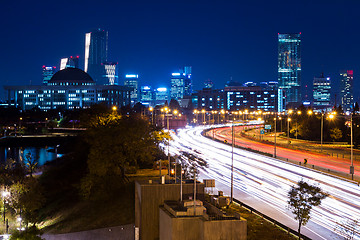 Image showing Seoul city at night