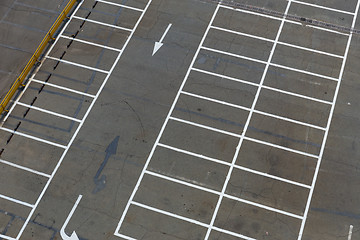 Image showing Empty outdoor car park