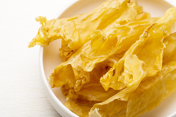 Image showing Chinese dried fish maw close up