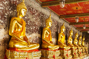 Image showing Golden buddha in temple