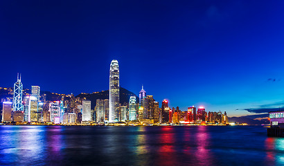 Image showing Hong Kong skyline at night